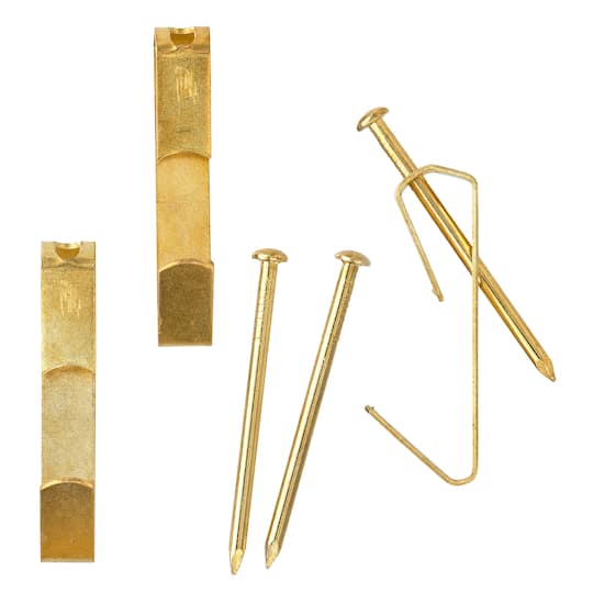 48 Packs: 3 ct. (144 total) 50lb. Conventional Hook with Nail by Studio Décor®